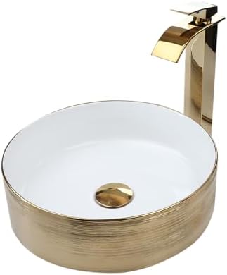 15 Bathroom Vessel Sink with mixer faucet combo