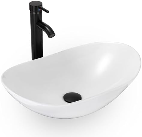 eclife bathroom classic whiteboat vessel sink faucet combo for modern bathroom design