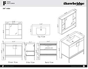 Modern Blue Bathroom Vanity Set