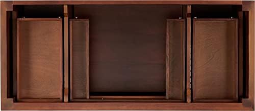 Mahogany 48 Vanity Cabinet - Antique Brown