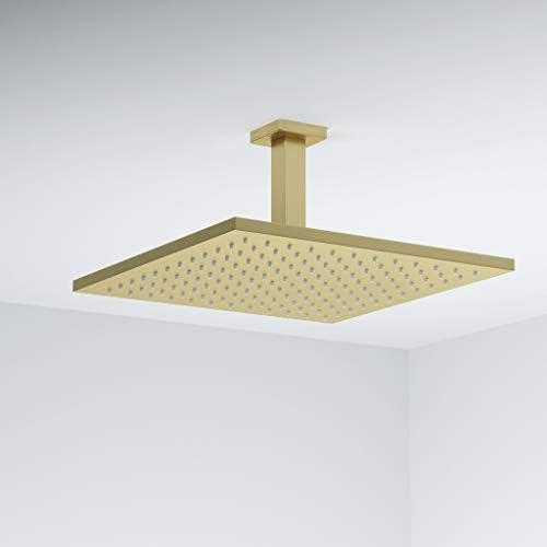 High-Quality Brushed Gold Square Shower Arm