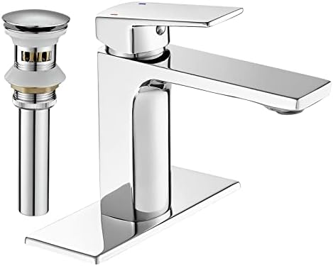 Modern Chrome Single-Handle Bathroom Faucet