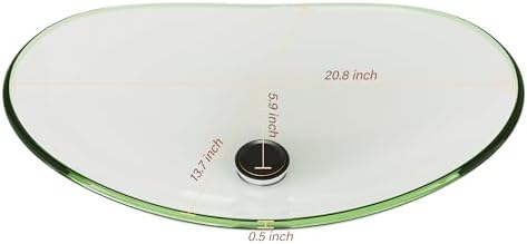 Stunning Vessel Sink for the Bathroom Ovoid Design with Polished Surface