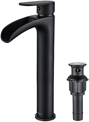 FORIOUS Black Brass Vessel Sink Faucet