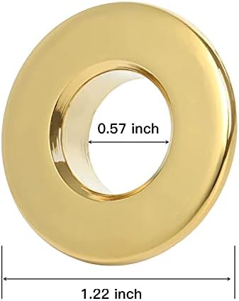 BWE Overflow Ring Cover Gold Bathroom Sink Vane