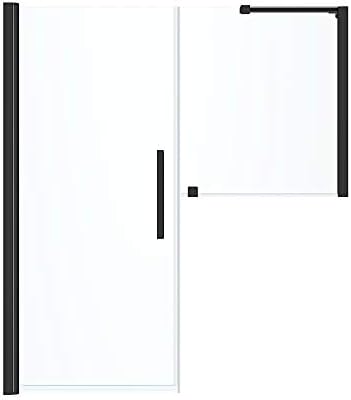 Endless Frameless Shower Door Black