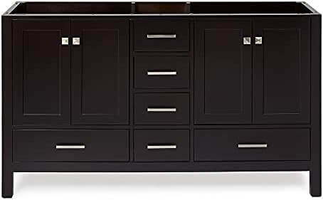 Sturdy Double-Sink Vanity Cabinet for Home Use