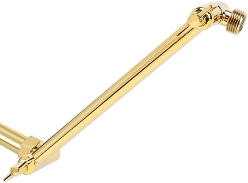 NearMoon Adjustable Shower Arm Solid Brass Chrome Gold