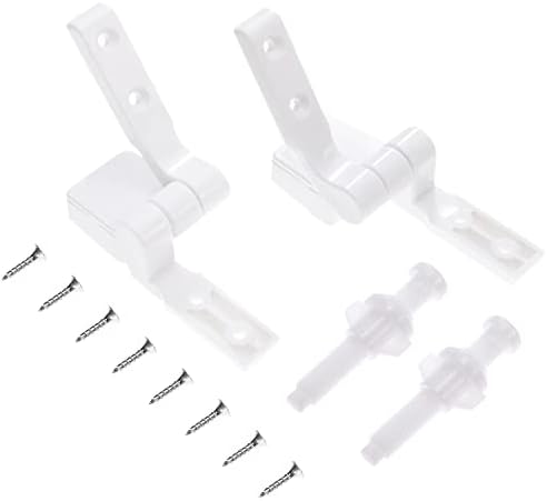 Reusable Toilet Seat Hinges for White Plastic Seats