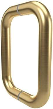 Durable 6 shower door handle Stainless Steel with Matte Black Finish
