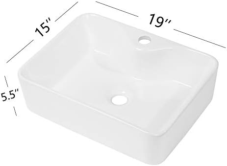 Elegant 19x15 Vessel Sink for Bathroom