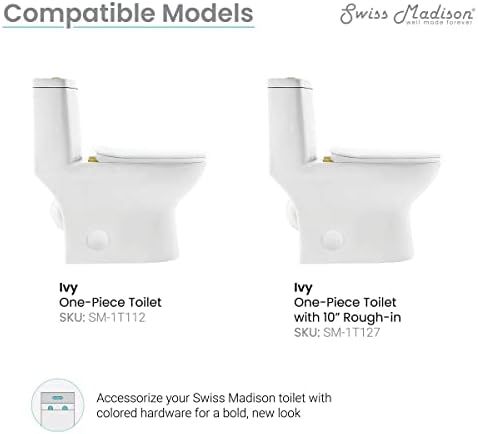 Swiss Madison High-Quality Toilet Seat Replacement Made in USA Durable Affordable