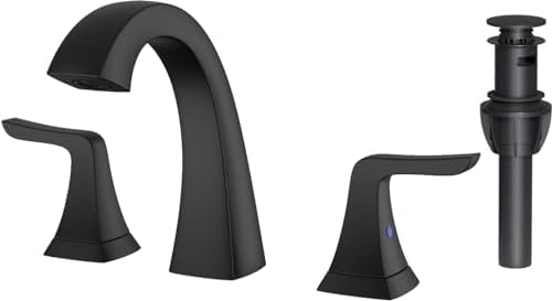 Matte Black Widespread Bathroom Faucet