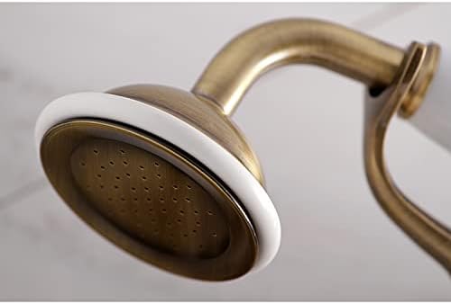 Kingston Brass KS265AB Adjustable Center Fill Pipe Antique Brass High-Quality Bath Faucet