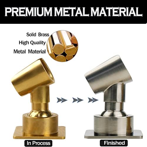 Durable Adjustable Metal Shower Bracket Smooth Fit No Drilling Required