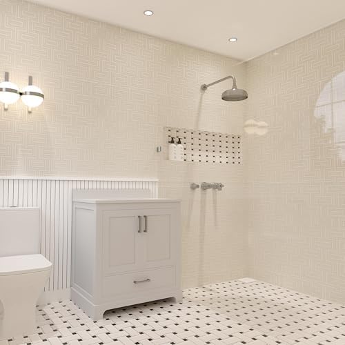 Stylish 30-Inch White Vanity
