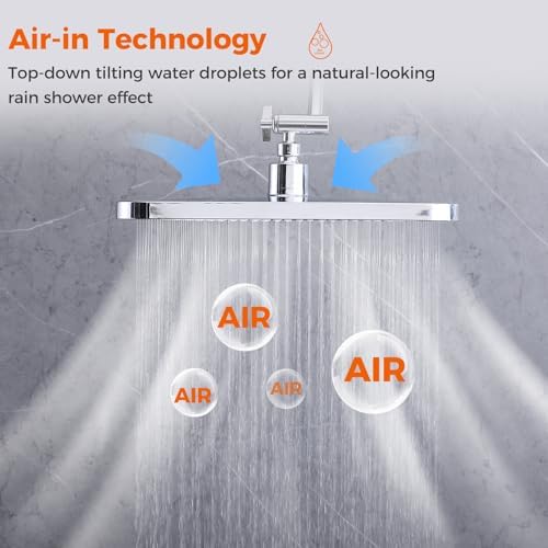 Stunning 10 Rainfall Shower HeadCombo by Jafeton Experience Spacious Luxury