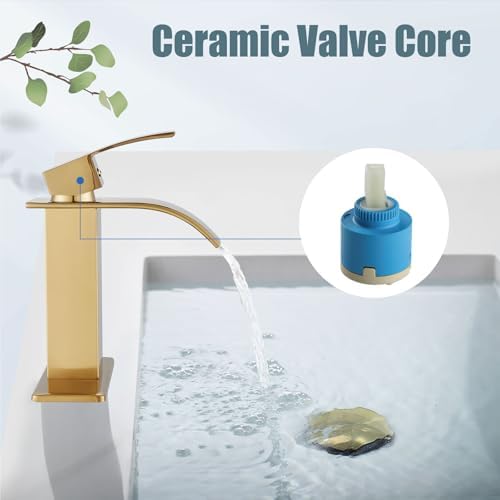 Durable Stainless Steel Bathroom Faucet with Deck-Mounted Installation