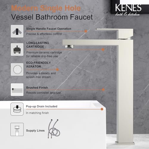 Sturdy Brushed Nickel Faucet with Excellence in Performance