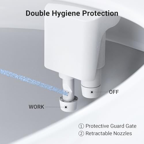 Elevate Your Toilet Experience with WATERLACE Dual Nozzle Bidet Attachment