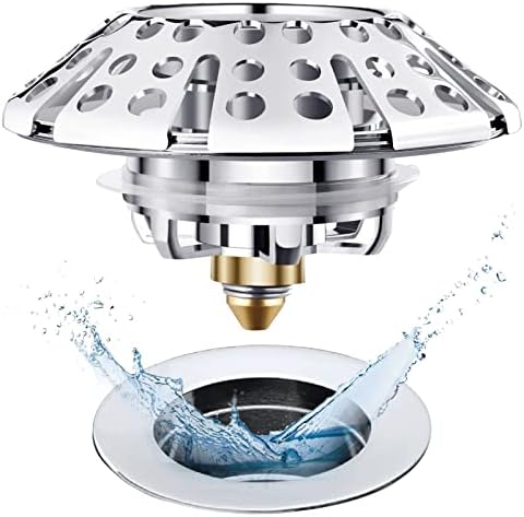 Easy Replace bathtub drain plug with 3-in-1 functions