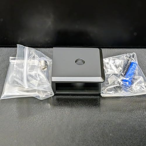 No Fabrication Glass Clamp 38 Thick Matte Black