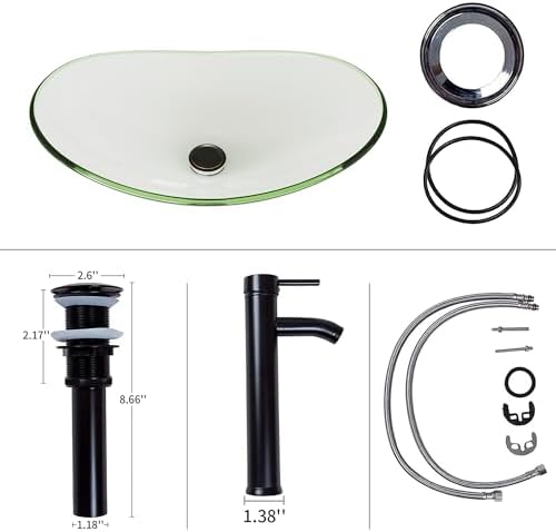 Stunning Vessel Sink for the Bathroom Ovoid Design with Polished Surface