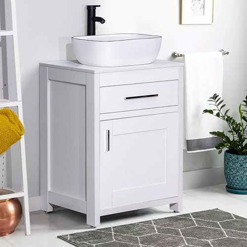 Stylish Above-Counter Vessel Sink with 18x126 Design White