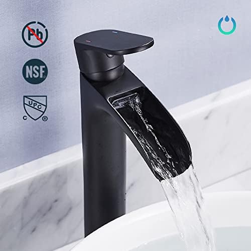FORIOUS Black Brass Vessel Sink Faucet