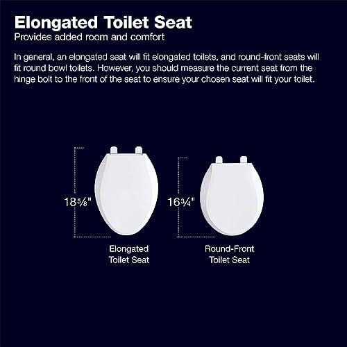 Cachet Nightlight Plus Quiet Close Toilet Seat with Grip-Tight Design