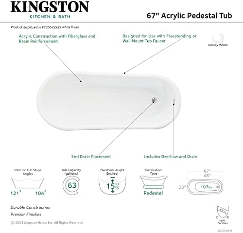 Luxury Bath in Gloss White