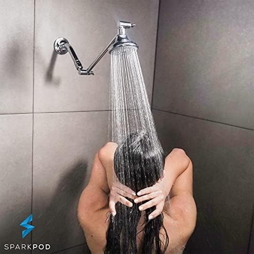 11-inch Adjustable Brass Shower Extension Arm
