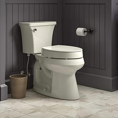 Elegant Elongated Toilet Seat Quiet-Close Raised andlatable Biscuit 3 Seat