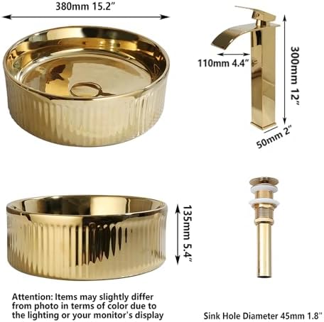 Luxury Gold Vessel Sink