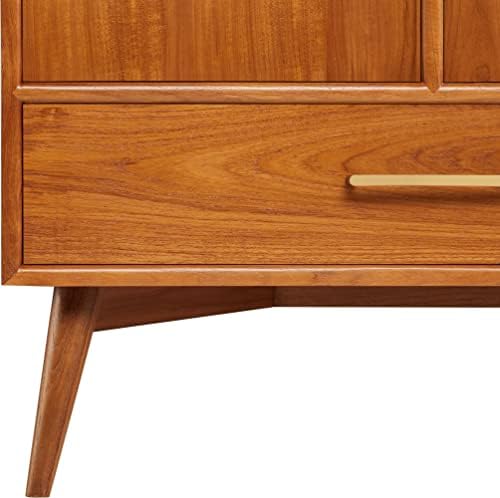 Teak and Chrome Vanity Set