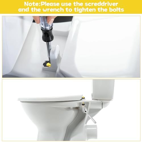 Self Tek Durable Toilet Seat Bolts Kit 2-Piece Set