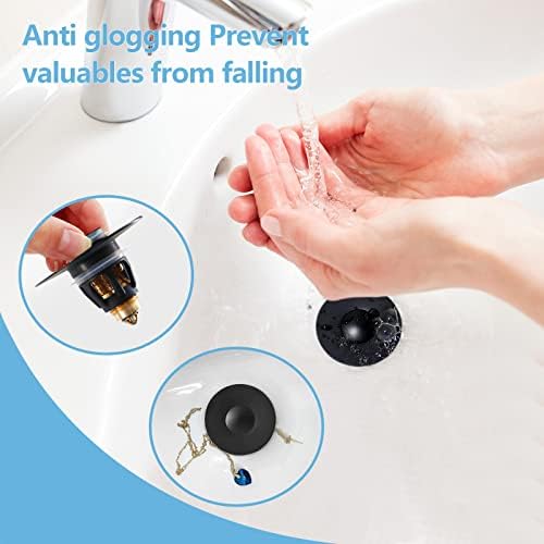 Ultimate Sink Drain Plug Black
