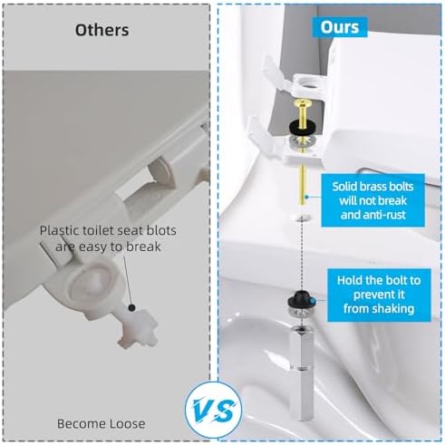 Sturdy Toilet Seat bolts Heavy-Duty Brass Construction for Reliable Bathroom Fixtures