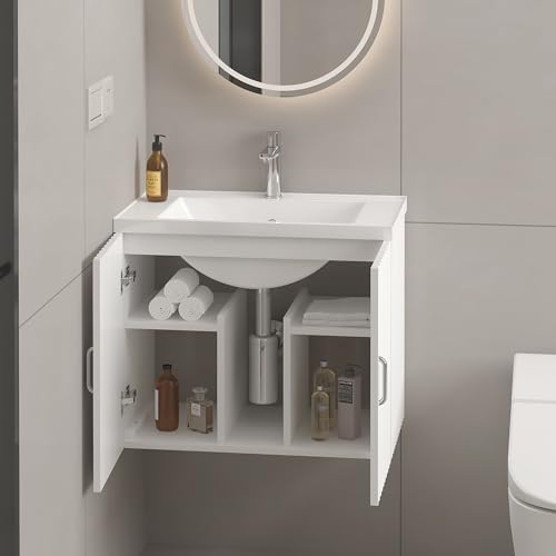 Stylish 24 Floating Vanity White