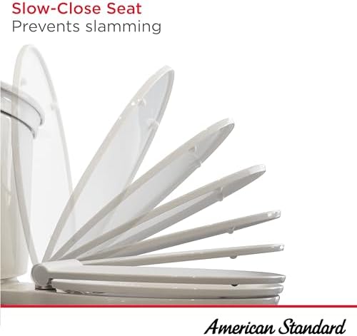American Standard Slow Elongated Toilet Seat White - Smooth Closure Durable Design