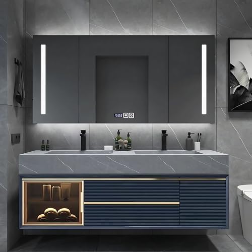 Bathroom Vanity with LED Mirror