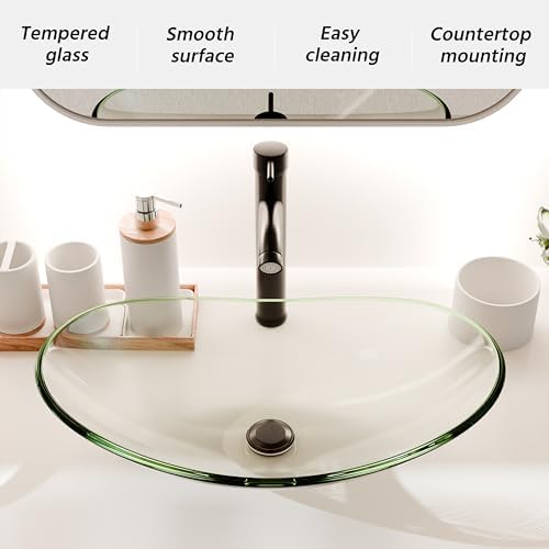 Stunning Vessel Sink for the Bathroom Ovoid Design with Polished Surface