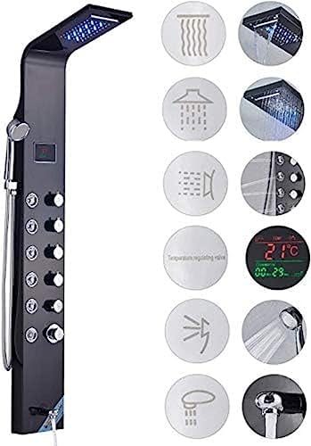 Durable LED Shower Panel with Massage Rain Jets