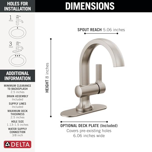 Delta Faucet Albion Single Hole