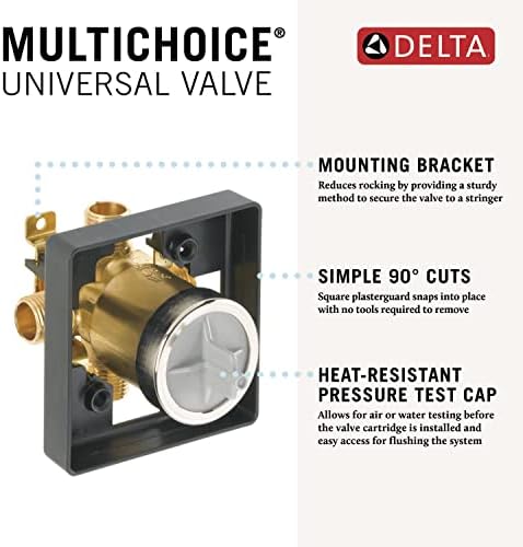 Delta MultiChoice Universal Tub and Shower Mixing Valve High Flow No Finish