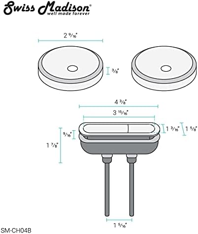 Swiss Madison Toilet Hardware Black