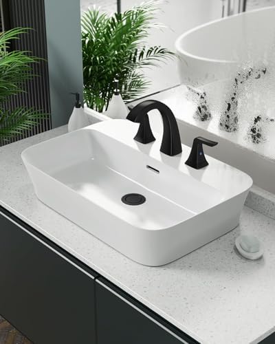 Matte Black Widespread Bathroom Faucet