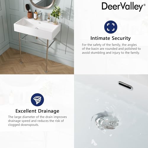 Deer Valley 30-inch Vessel Sink Stainless Steel with Overflow