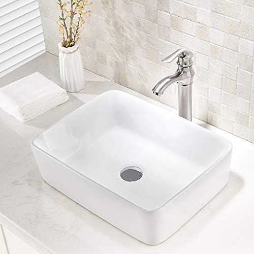 VOKIM 19-inch Vessel Sink Faucet Combo - Durable and Stylish Design