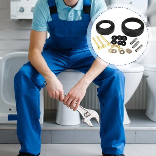 Sliverdew Universal Toilet Tank to Bowl Repair Kit